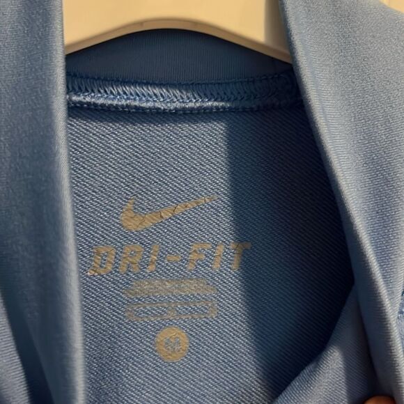 Nike Long Sleeve Light Blue Dry Fit Athletic Top Turtleneck Size Med - Picture 3 of 6